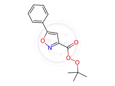 Chemical structure of 5-Phenyl-3-isoxazoleperoxycarboxylic acid 1,1-dimethylethyl ester