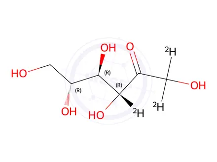 Chemical structure of D-Psicose-d3