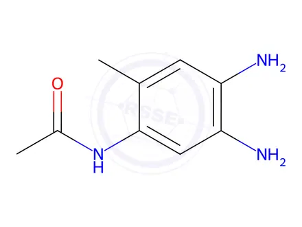 Chemical structure of N-(4,5-Diamino-2-methylphenyl)acetamide