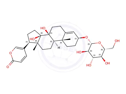 Chemical structure of SCILLIRUBROSIDE