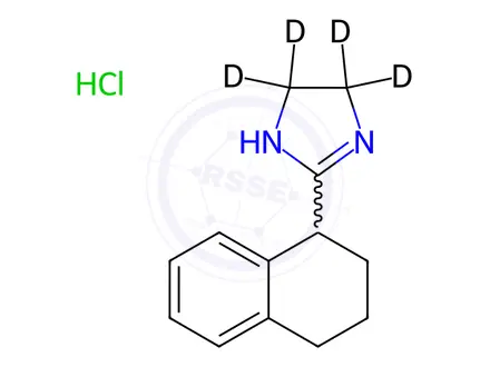 Chemical structure of Tetrahydrozoline-d4 Hydrochloride