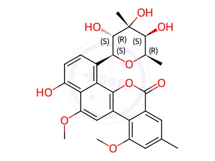 Chemical structure of Chrysomycin B