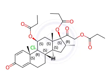 Chemical structure of Beclometasone Impurity S