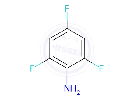 Chemical structure of 2,4,6-Trifluoroaniline