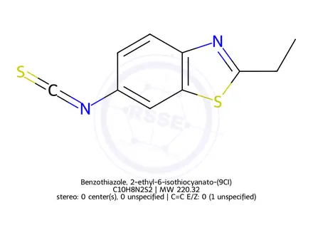 Chemical structure of Benzothiazole, 2-ethyl-6-isothiocyanato-(9CI)