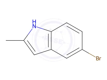 Chemical structure of 5-Bromo-2-methylindole