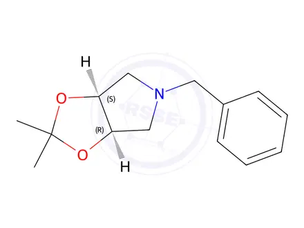Chemical structure of (3aR,6aS)-5-Benzyl-2,2-dimethyltetrahydro-3aH-[1,3]dioxolo[4,5-c]pyrrole