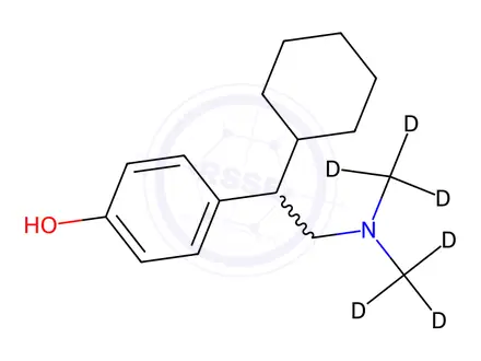 Chemical structure of rac Deoxy-O-desmethyl Venlafaxine-d6