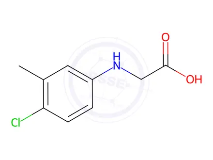 Chemical structure of Glycine, N-(4-chloro-m-tolyl)-
