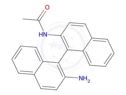 Chemical structure of (R)-N-(2’-Amino-[1,1’-binaphthalen]-2-yl)acetamide
