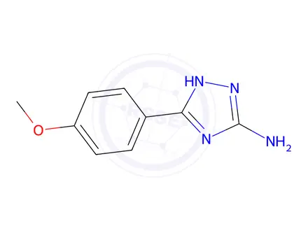 Chemical structure of 5-Amino-3-(4-methoxyphenyl)-1H-1,2,4-triazole