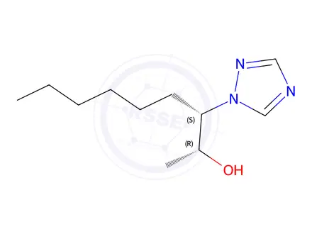 Chemical structure of 1-(2-hydroxy-3-nonyl)-1,2,4-triazole