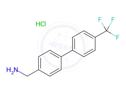 Chemical structure of 4'-(Trifluoromethyl)-Biphenyl-4-Methanamine Hydrochloride Salt