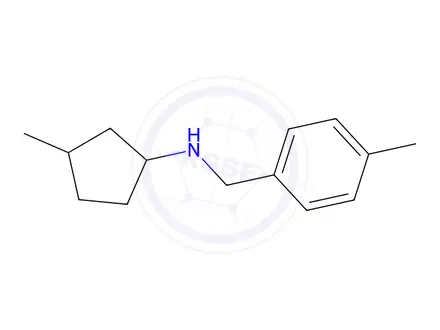 Chemical structure of 3-Methyl-N-(4-methylbenzyl)cyclopentan-1-amine
