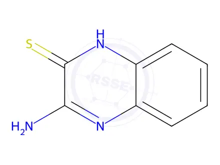 Chemical structure of 2(1H)-Quinoxalinethione,3-amino-(9CI)