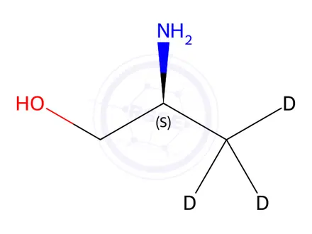 Chemical structure of (S)-2-Aminopropan-3,3,3-d3-1-ol