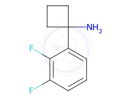 Chemical structure of 1-(2,3-Difluorophenyl)cyclobutanamine
