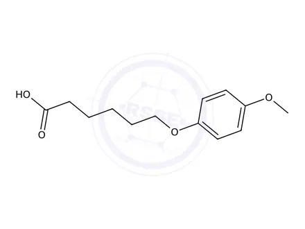 Chemical structure of 6-(4-Methoxyphenoxy)hexanoic acid