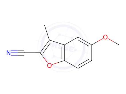 Chemical structure of 5-Methoxy-3-Methylbenzofuran-2-carbonitrile