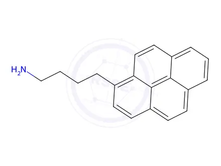 Chemical structure of 1-Pyrenebutylamine