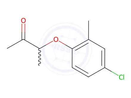 Chemical structure of 3-(4-chloro-2-methylphenoxy)-2-butanone