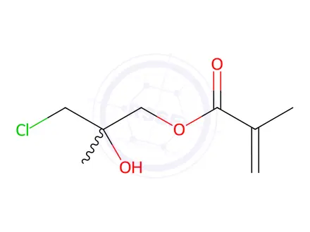 Chemical structure of Methacrylic acid 3-chloro-2-hydroxy-2-methylpropyl ester