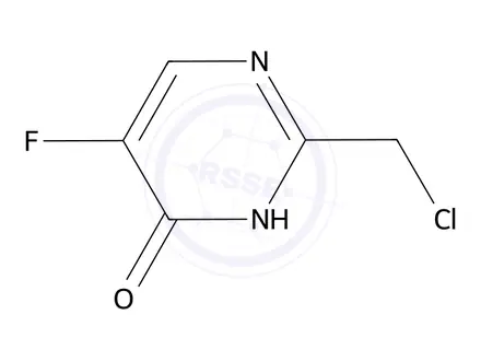 Chemical structure of 2-(Chloromethyl)-5-fluoropyrimidin-4(3H)-one