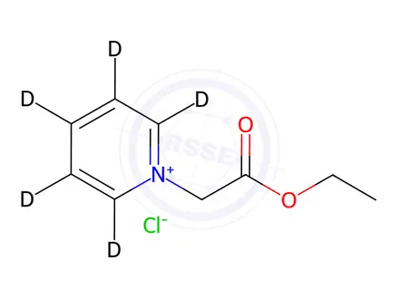 Chemical structure of 1-(2-Ethoxy-2-oxoethyl)pyridin-1-ium-d5 Chloride