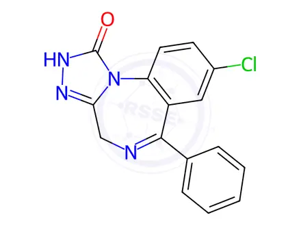 Chemical structure of Estazolam Impurity 8