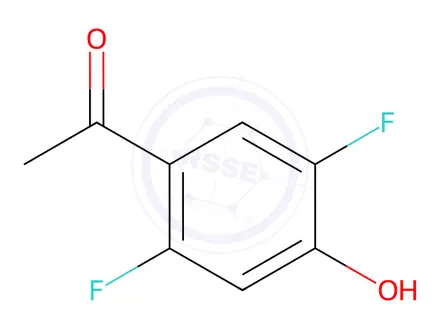 Chemical structure of Ethanone, 1-(2,5-difluoro-4-hydroxyphenyl)-