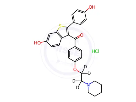 Chemical structure of Raloxifene-d4 Hydrochloride