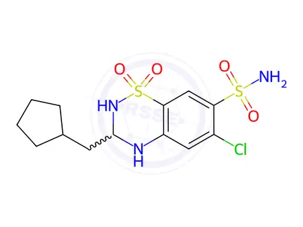 Chemical structure of Cyclopenthiazide