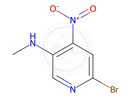 Chemical structure of 6-Bromo-N-methyl-4-nitropyridin-3-amine