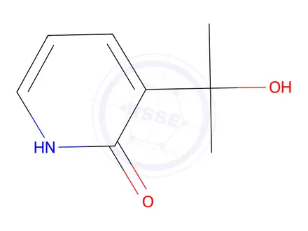 Chemical structure of 2(1H)-Pyridinone, 3-(1-hydroxy-1-methylethyl)-