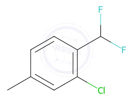 Chemical structure of 3-Chloro-4-(difluoromethyl)toluene