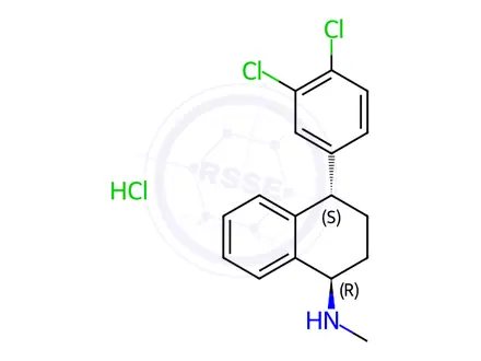Chemical structure of Sertraline EP Impurity A HCl (1R,4S-Isomer)