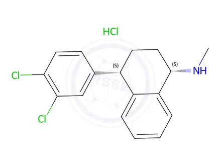 Chemical structure of Sertraline hydrochloride
