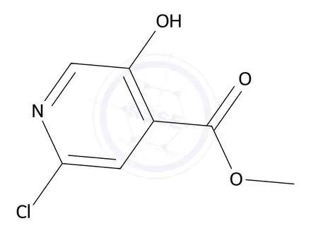 Chemical structure of Methyl 2-Chloro-5-hydroxyisonicotinate