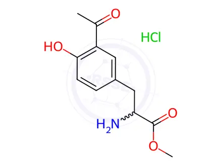 Chemical structure of 3-Acetyl-L-tyrosine Methyl Ester Hydrochloride