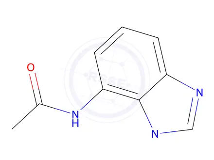 Chemical structure of Acetamide, N-(1-methyl-7-benzimidazolyl)-(8CI)