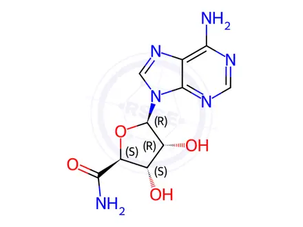 Chemical structure of adenosine 5'-carboxamide