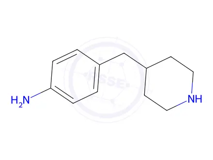 Chemical structure of 4-(Piperidin-4-ylmethyl)aniline hydrochloride