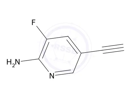 Chemical structure of 5-Ethynyl-3-fluoropyridin-2-amine