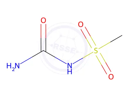 Chemical structure of N-carbamoylmethanesulfonamide