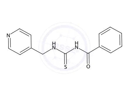 Chemical structure of N-((pyridin-4-ylmethyl)carbamothioyl)benzamide