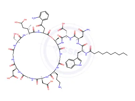 Chemical structure of Daptomycin Impurity 42