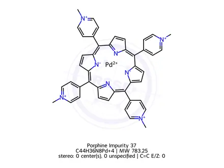 Chemical structure of Porphine Impurity 37