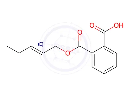 Chemical structure of Mono-(2E-pentenyl) Phthalate