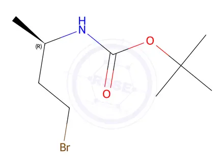 Chemical structure of (R)-tert-Butyl (4-bromobutan-2-yl)carbamate