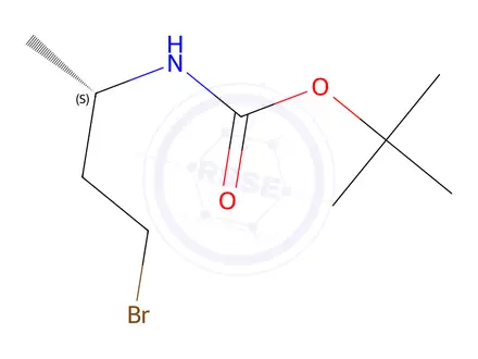 Chemical structure of (S)-tert-Butyl (4-bromobutan-2-yl)carbamate